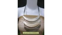 Bali Wooden Necklace Triangle Handmade